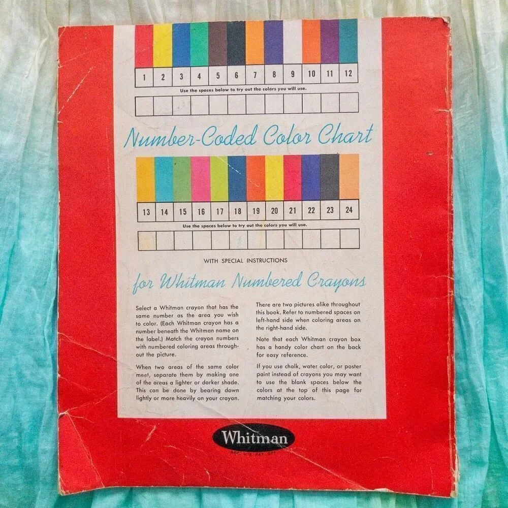Vintage Birds Paint By Number Art Activity Book Whitman 1961